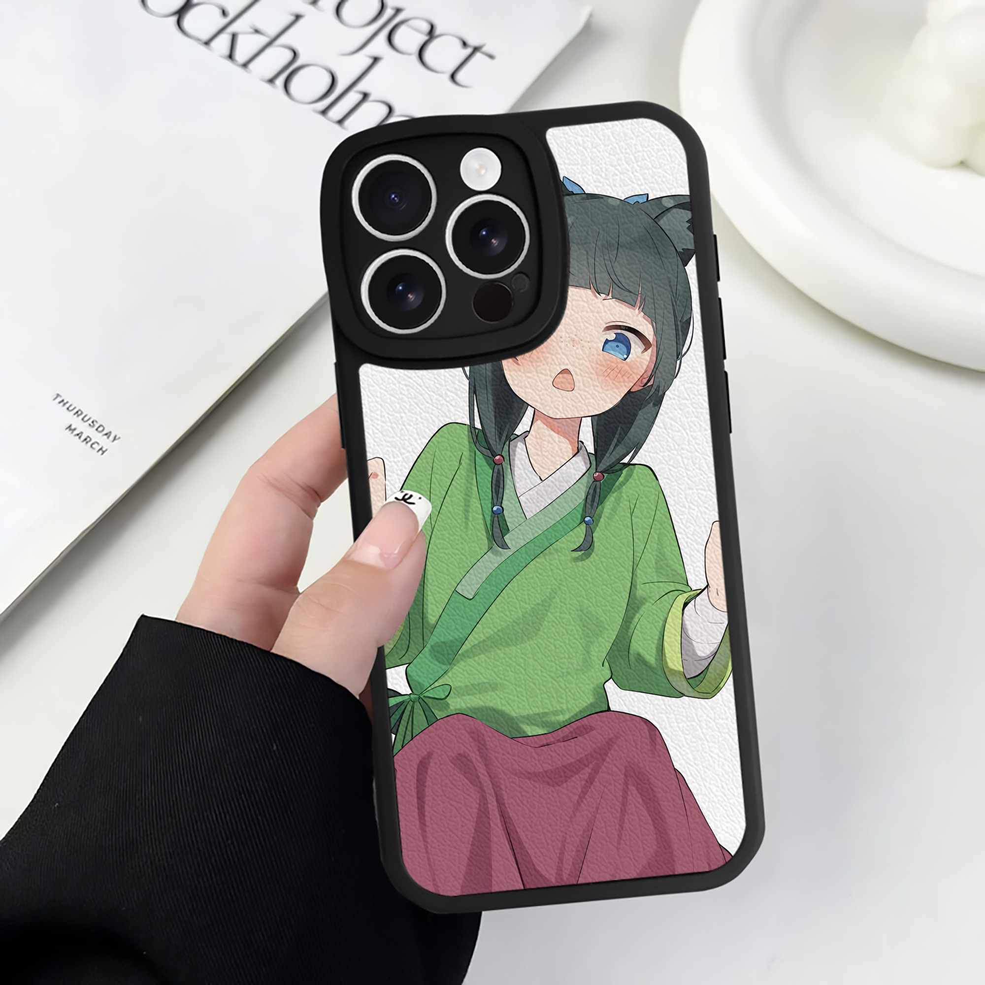 薬屋のひとりごと The Apothecary Diaries 【iPhone 16シリーズ対応】シリコンスマホケース（レザー調） 材質：シリコン